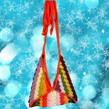 Shoulder C2C Crochet Bag