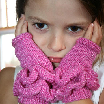 All Frills Fingerless Mitts