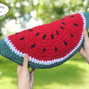 Plush Watermelon Slice Crochet Pattern