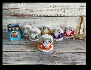 Campervan Chocolate Orange Cover Knitting Pattern