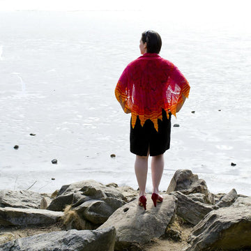 Solar Flare Circular Shawl