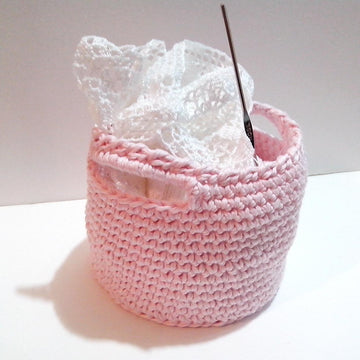 Pink mini basket