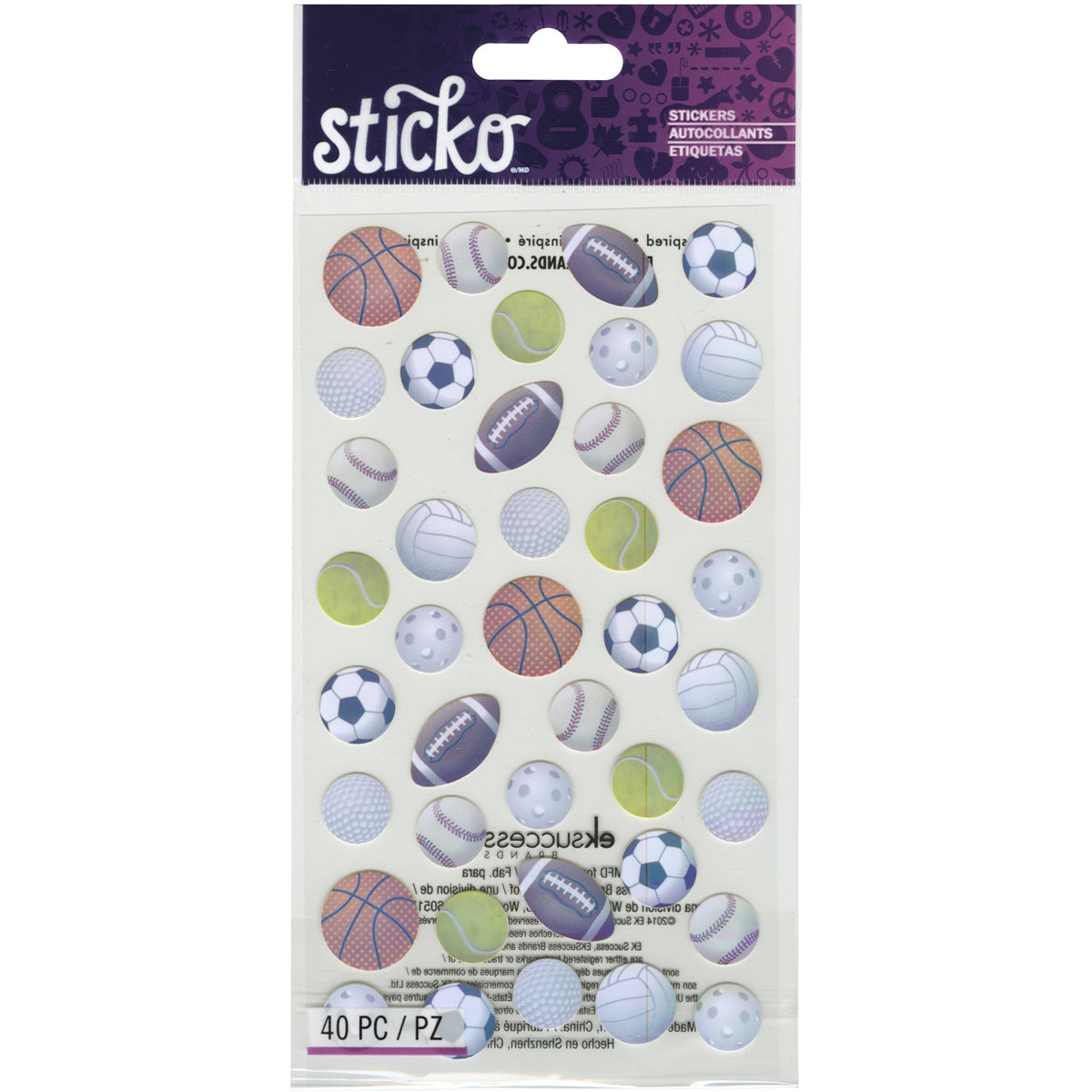 Sticko Stickers - Sports Balls