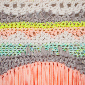 Neon Waves Remix Wall Hanging