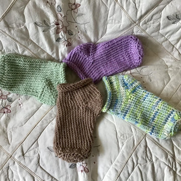 Footprint Knit Socks