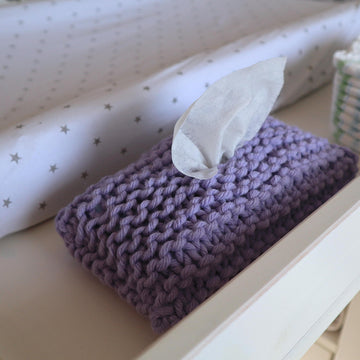 Knitted Baby Wipe Cover