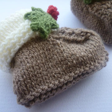 Christmas Pudding Booties