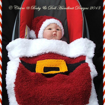 Christmas Car Seat Cover (fit standard 0-9m car seat)