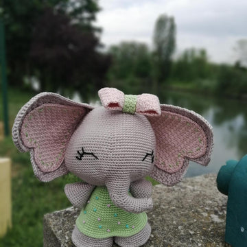 Cute amigurumi elephant