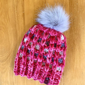 Alpine Huts Beanie - slip-stitch colorwork hat