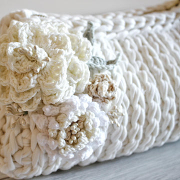 Wedding Bag with Flowers