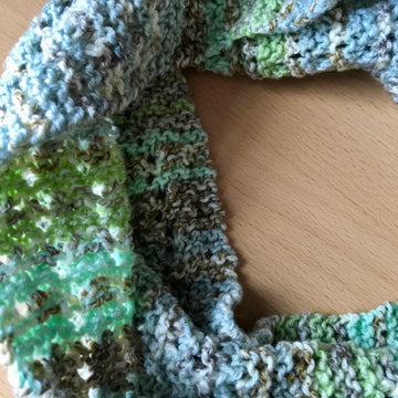 Ava Lace Infinity Scarf in King Cole Drifter DK