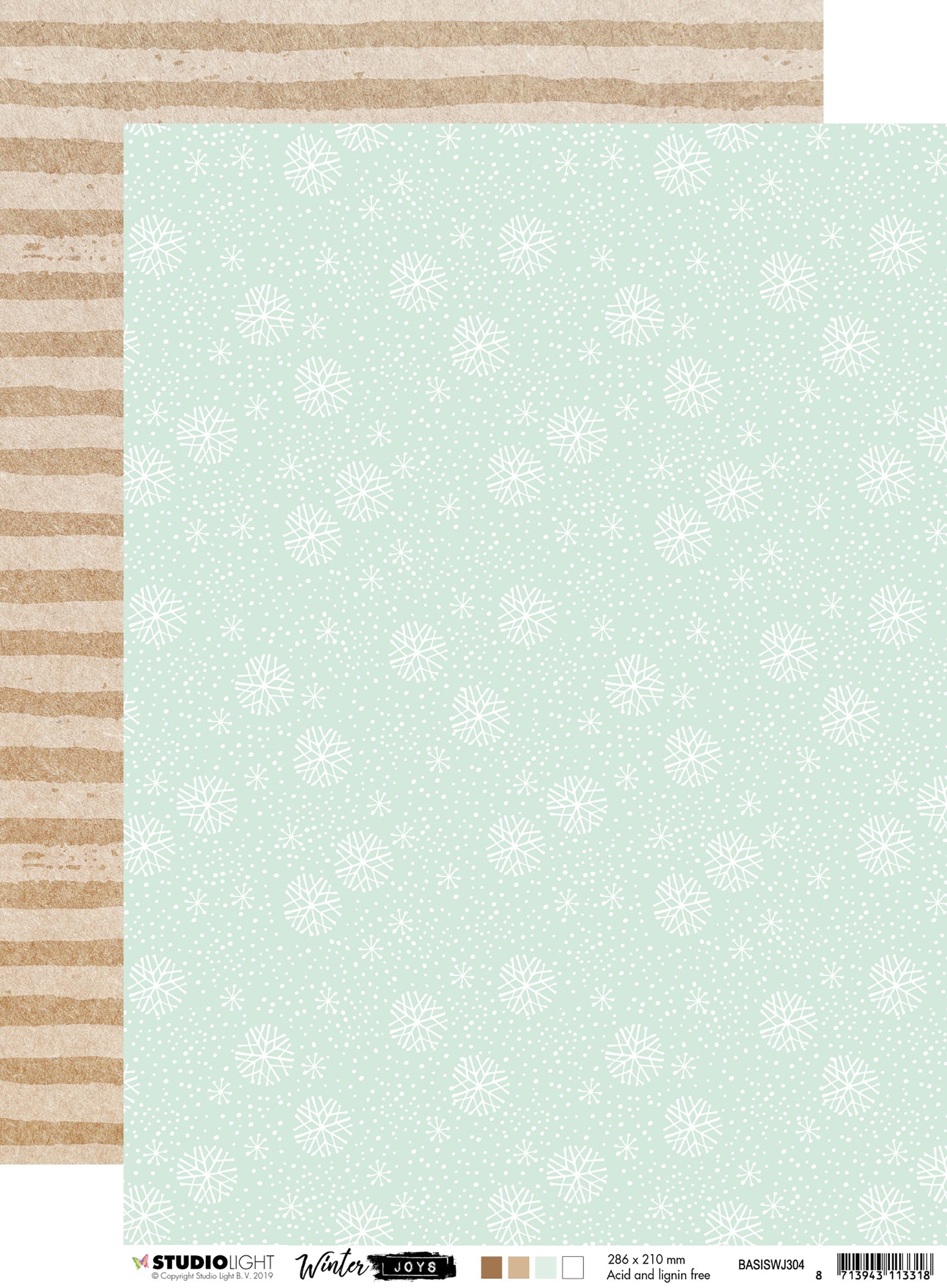 Studio Light Winter Joys Double-Sided Cardstock A4 10/Pkg - NR. 304