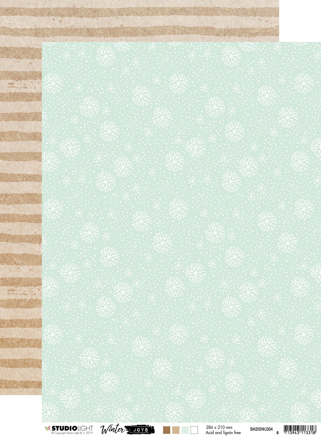 Studio Light Winter Joys Double-Sided Cardstock A4 10/Pkg - NR. 304