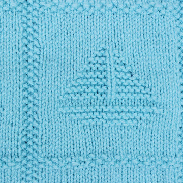Baby Boat Blanket Knitting Pattern #616