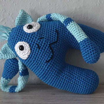 Crochet Pattern for the cuddly Monster Barney!