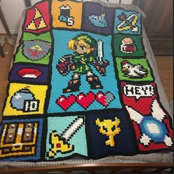 The Legend of Zelda inspired graph for C2C blanket