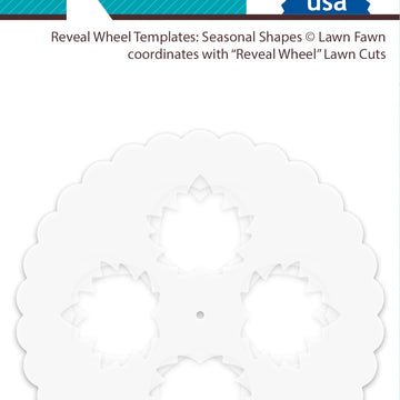 Lawn Fawn Lawn Clippings Stencils - Reveal Wheel: Seasonal Shapes