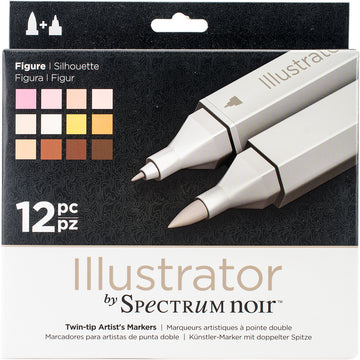 Illustrator by Spectrum Noir 12 Pen Set - Figure