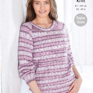 Sweater and Cardigan Knitted in King Cole Splash DK - 5764 - Downloadable PDF