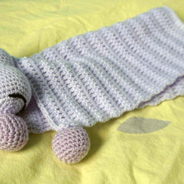 Amigurumi Häkelanleitung Schnuffeltuch Nilpferd Lulu