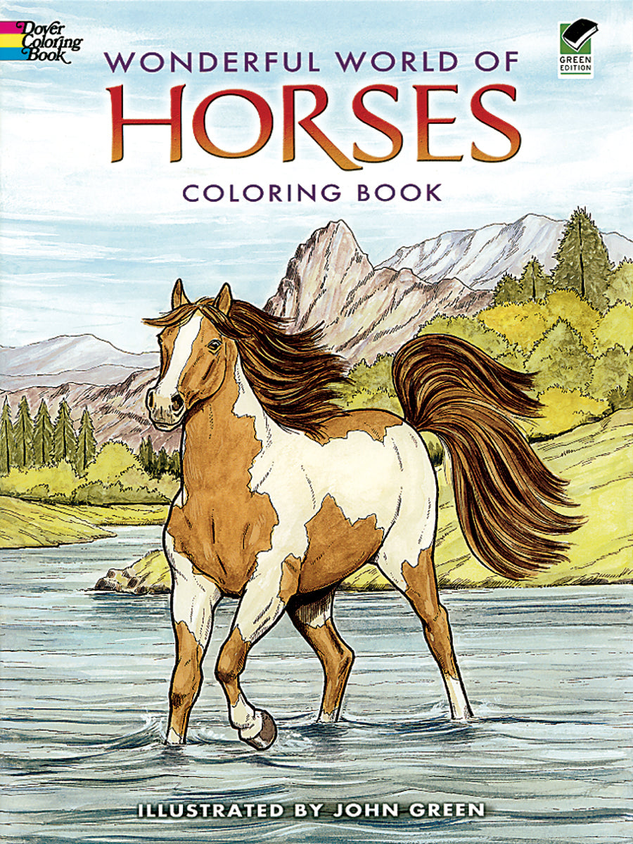 Dover Publications - Wonderful World Of Horses Coloring Book