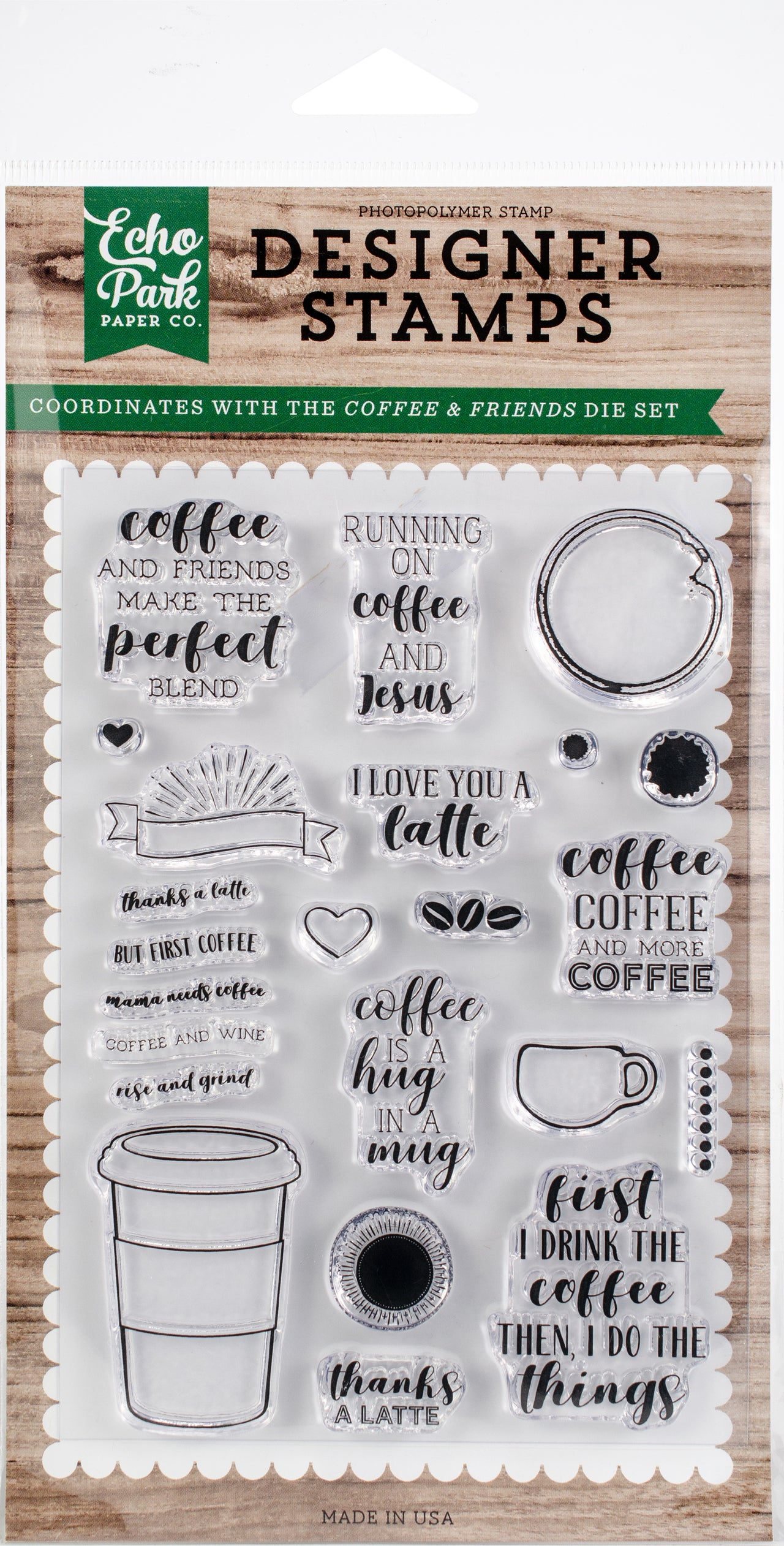 Echo Park Paper Echo Park Stamps - Coffee & Friends