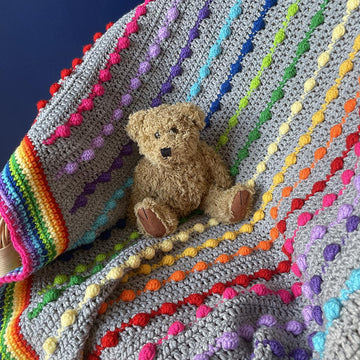 Unique Oblique Bobble Blanket