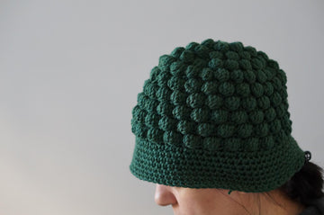 Bobble stitch bucket hat