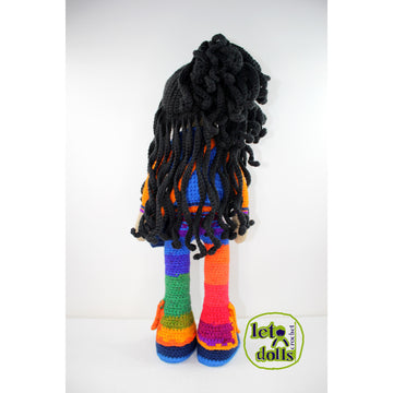 Crochet Doll Pattern, Amigurumi doll pattern, Large doll, 21"/53cm, Ivy