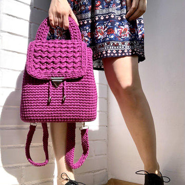 Crochet Backpack Pattern with Lining