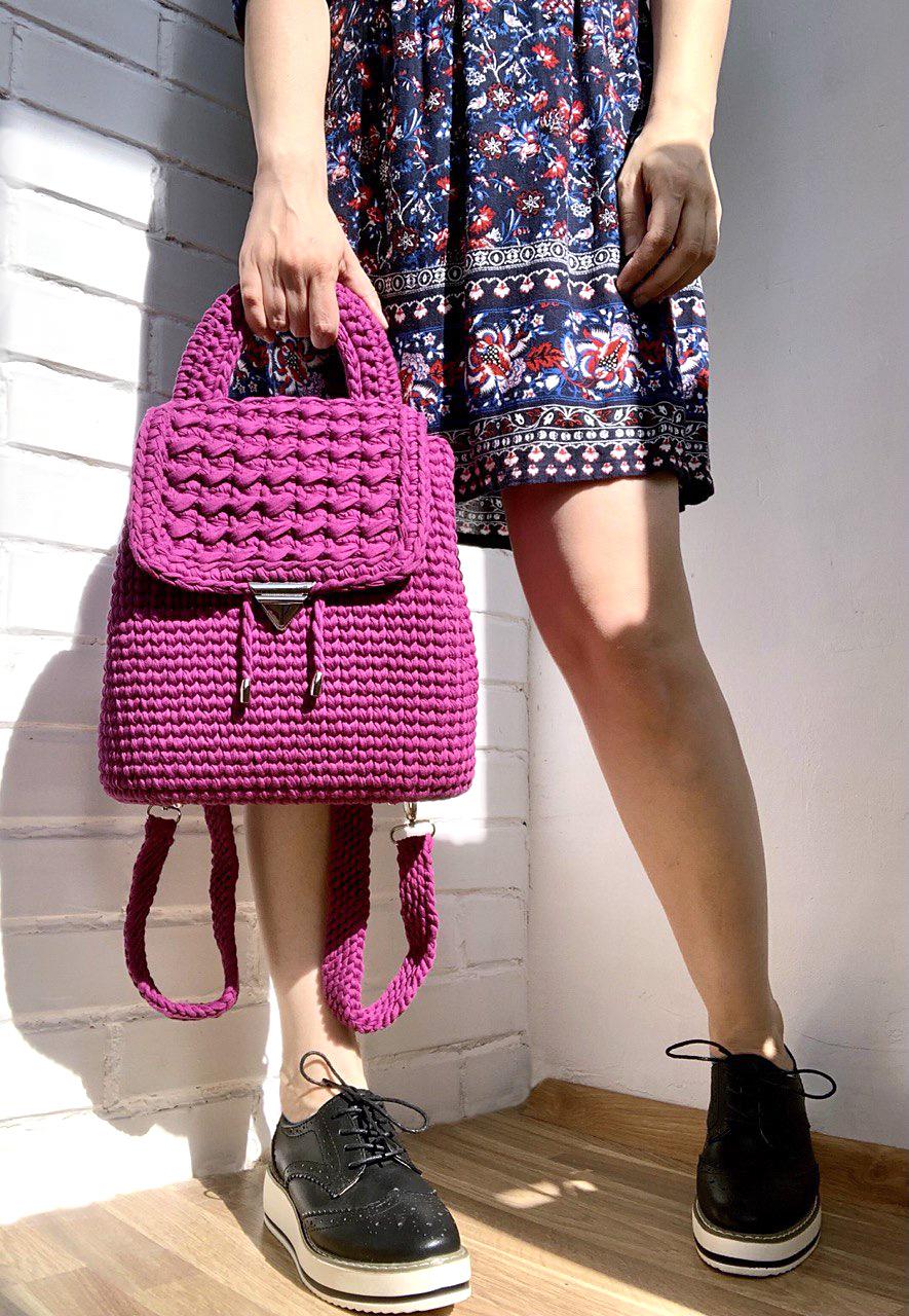 Crochet Backpack Pattern with Lining