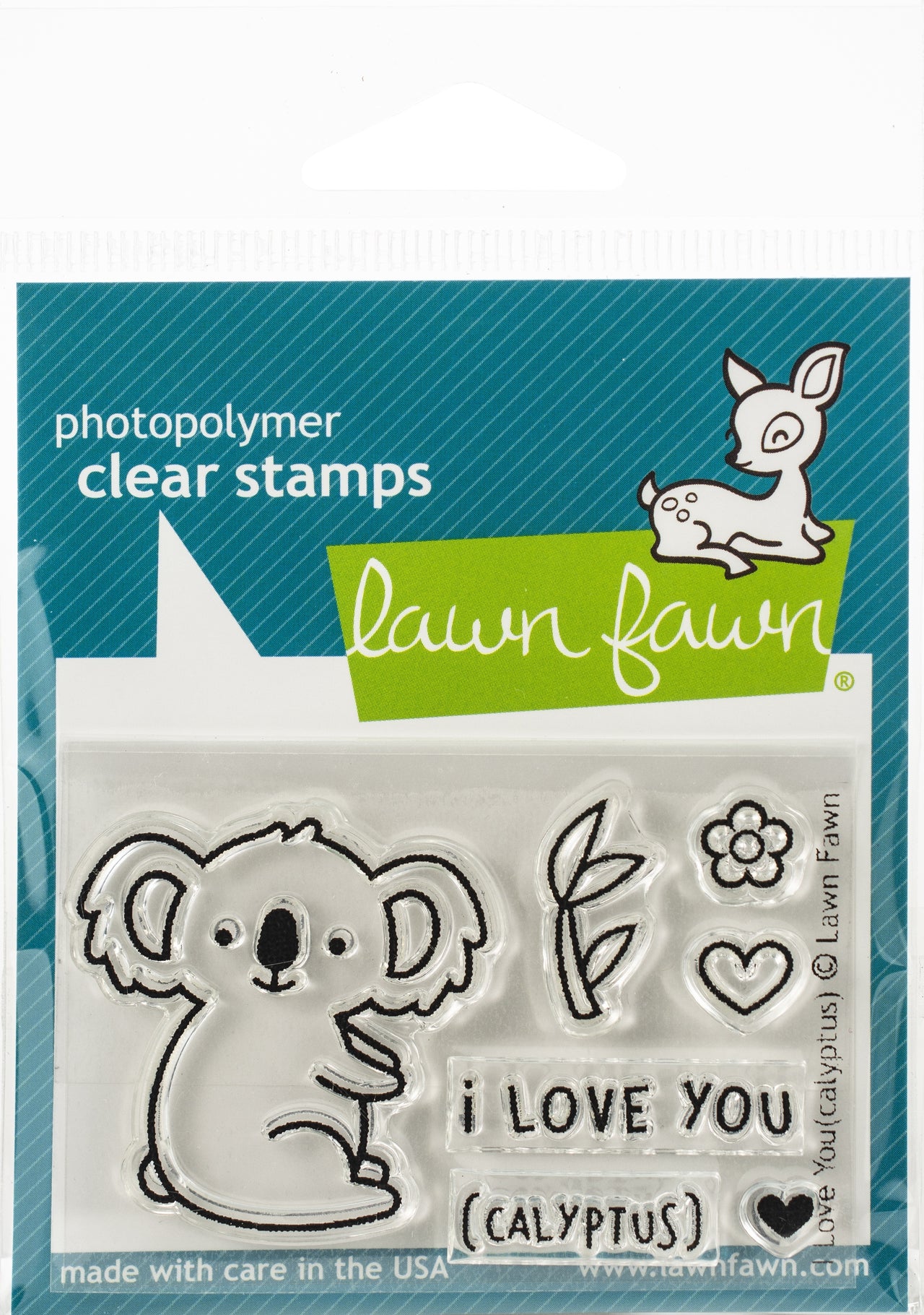Lawn Fawn Clear Stamps 3"X2" - I Love You(calyptus)