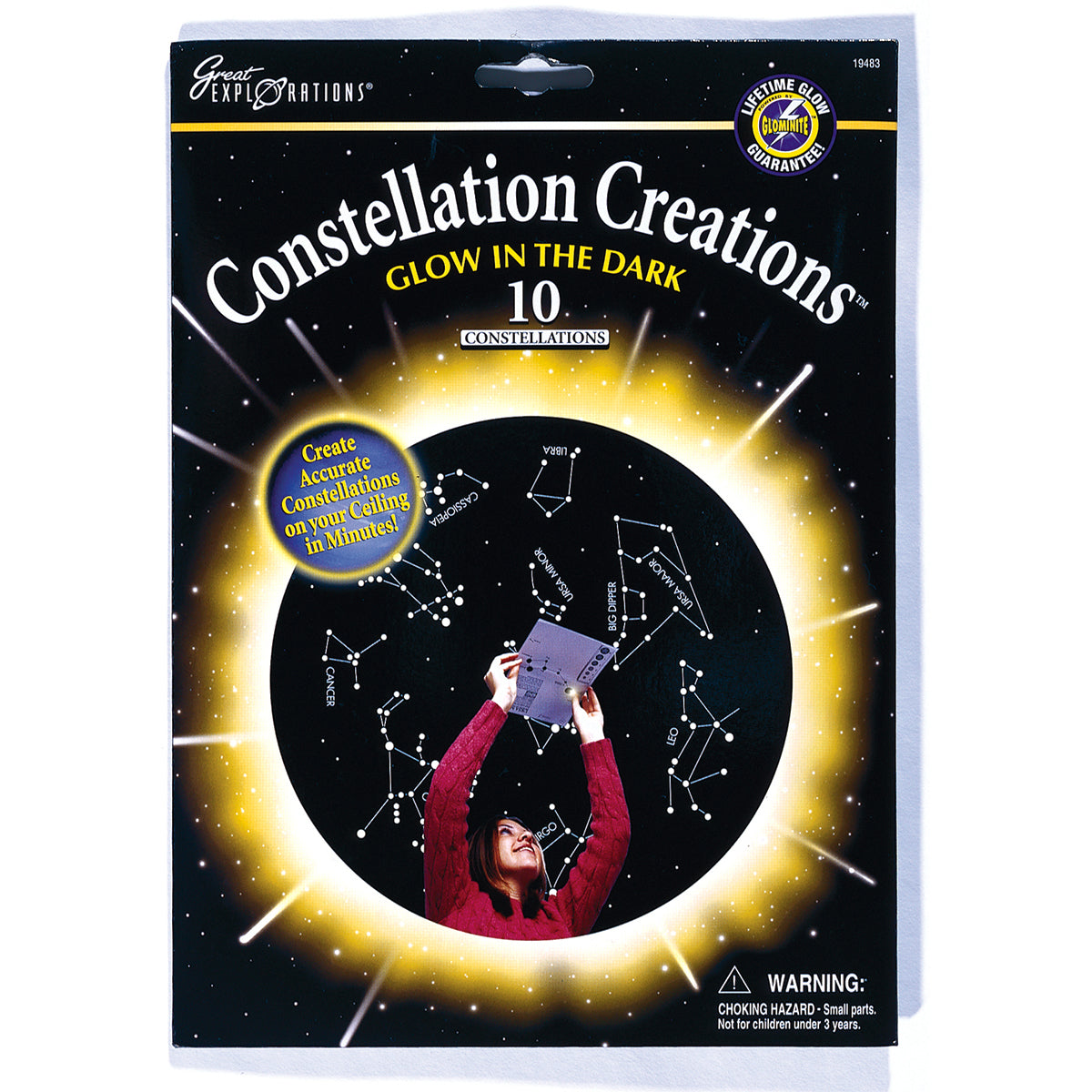 University Games Glow-In-The-Dark Constellations Creations 10/Pkg - 118418