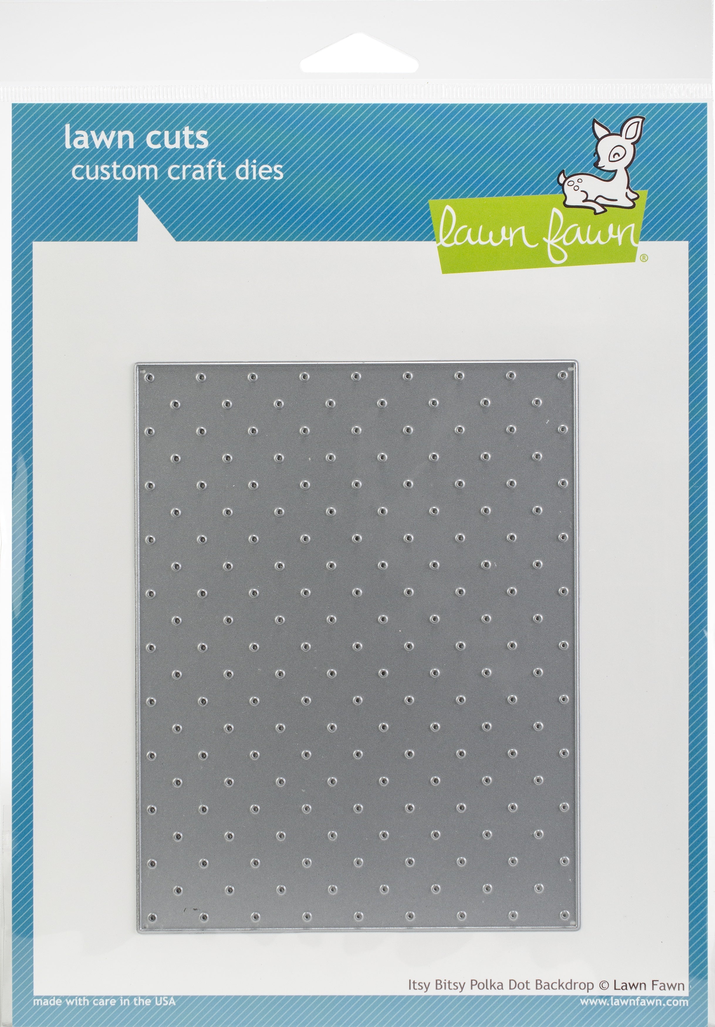 Lawn Fawn Lawn Cuts Custom Craft Die - Itsy Bitsy Polka Dot Backdrop