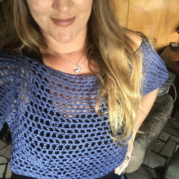 Honeycomb Mesh T - Easy Crochet Pattern