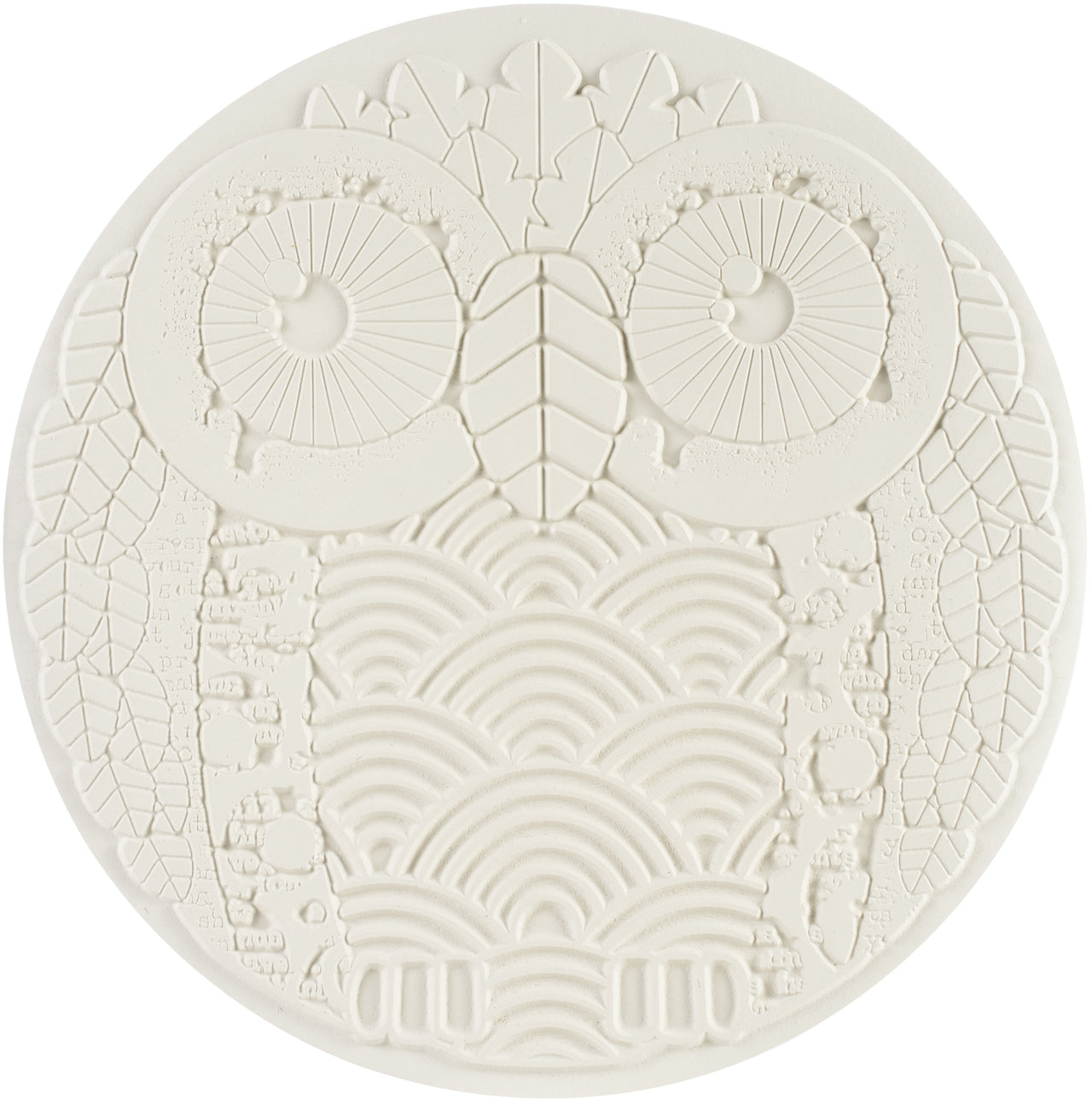 Carabelle Studio Art Printing Round Rubber Texture Plate - Owl