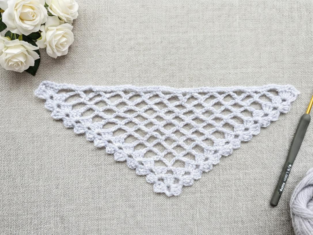 Crochet Bandana/Shawl Pattern/Chart #29