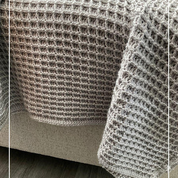 Moonlight Mist Waffle Blanket