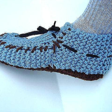 605 MEN'S Knit Moccasin Loafer Slippers