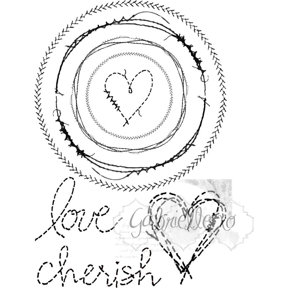 49 And Market Clear Stamps 4"X6" - Gabi's Circle Stitch