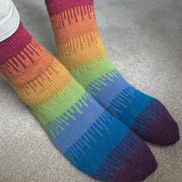 Melting Rainbow Socks