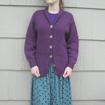 Mulberry Cardigan with Shawl Collar