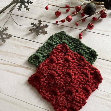 Christmas C2C Coaster Set