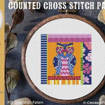 Crazy Patch Owl 09