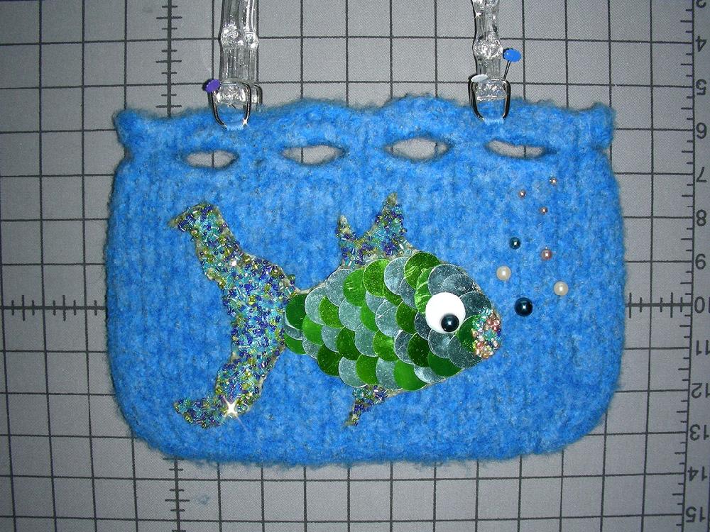 Something Fishy Felted Bag