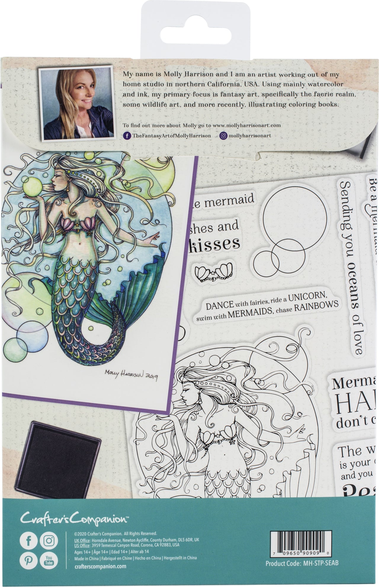Crafter's Companion Photopolymer Stamps By Molly Harrison - Sea Of Bubbles