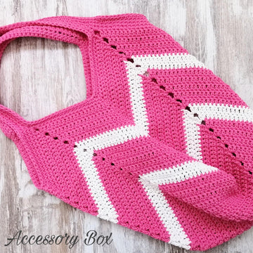 Chevron Crochet Handbag