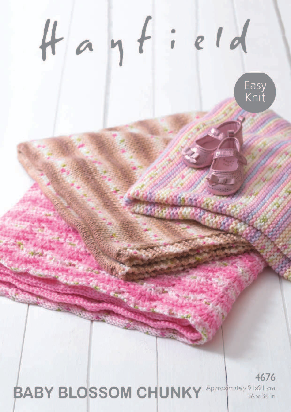 Blankets in Hayfield Baby Blossom Chunky - 4676 - Leaflet