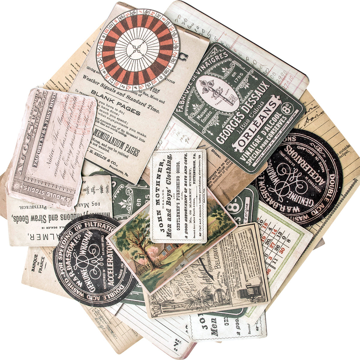 Advantus Idea-Ology Layers Cards 33/Pkg - 1.5"X2" To 4.5"X5.75"